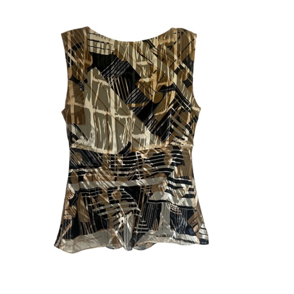 Y2K Silk-Blend Abstract Tank 2P - Picture 6 of 6